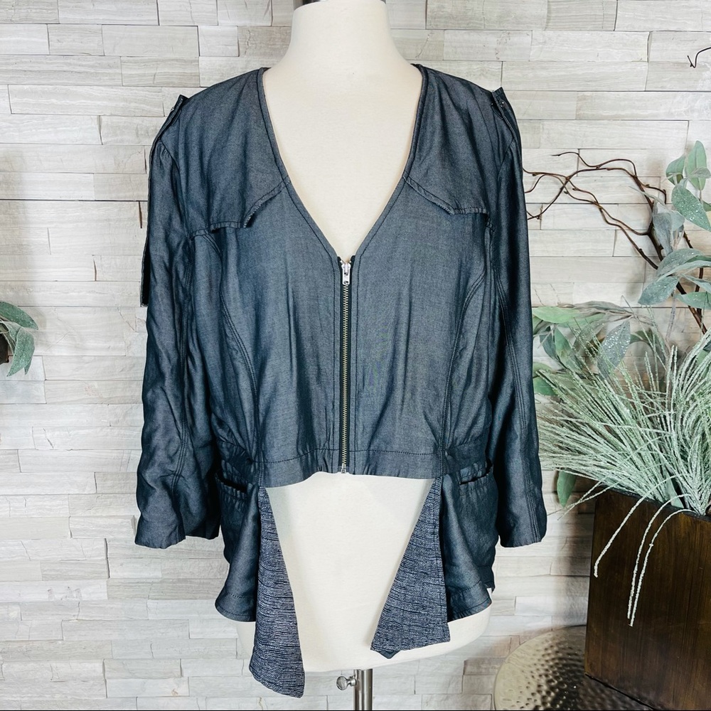 Lululemon Athletica Gray Tranquility Zip Jacket Tencel